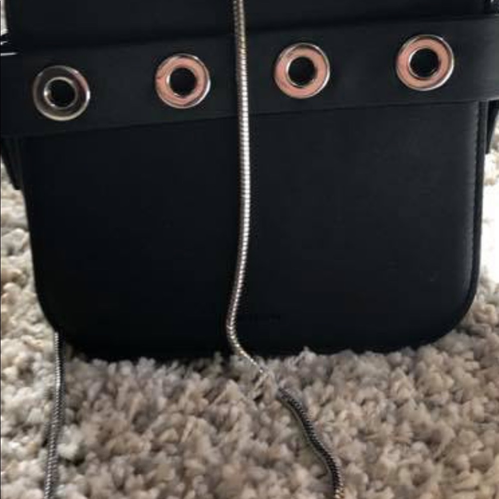 All Saints crossbody with silver chain